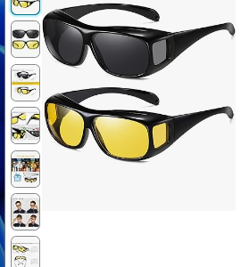 2Pcs Glasses Wrap Arounds Male